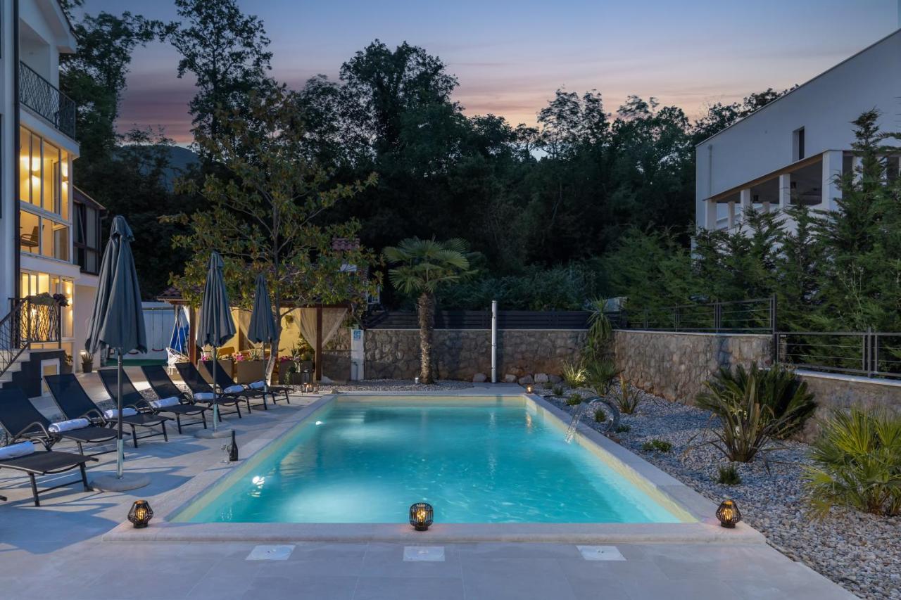 Villa Adriatic, Apartment Enio With Swimming Pool, Panoramic Sew View, Free Parking Ičići Εξωτερικό φωτογραφία
