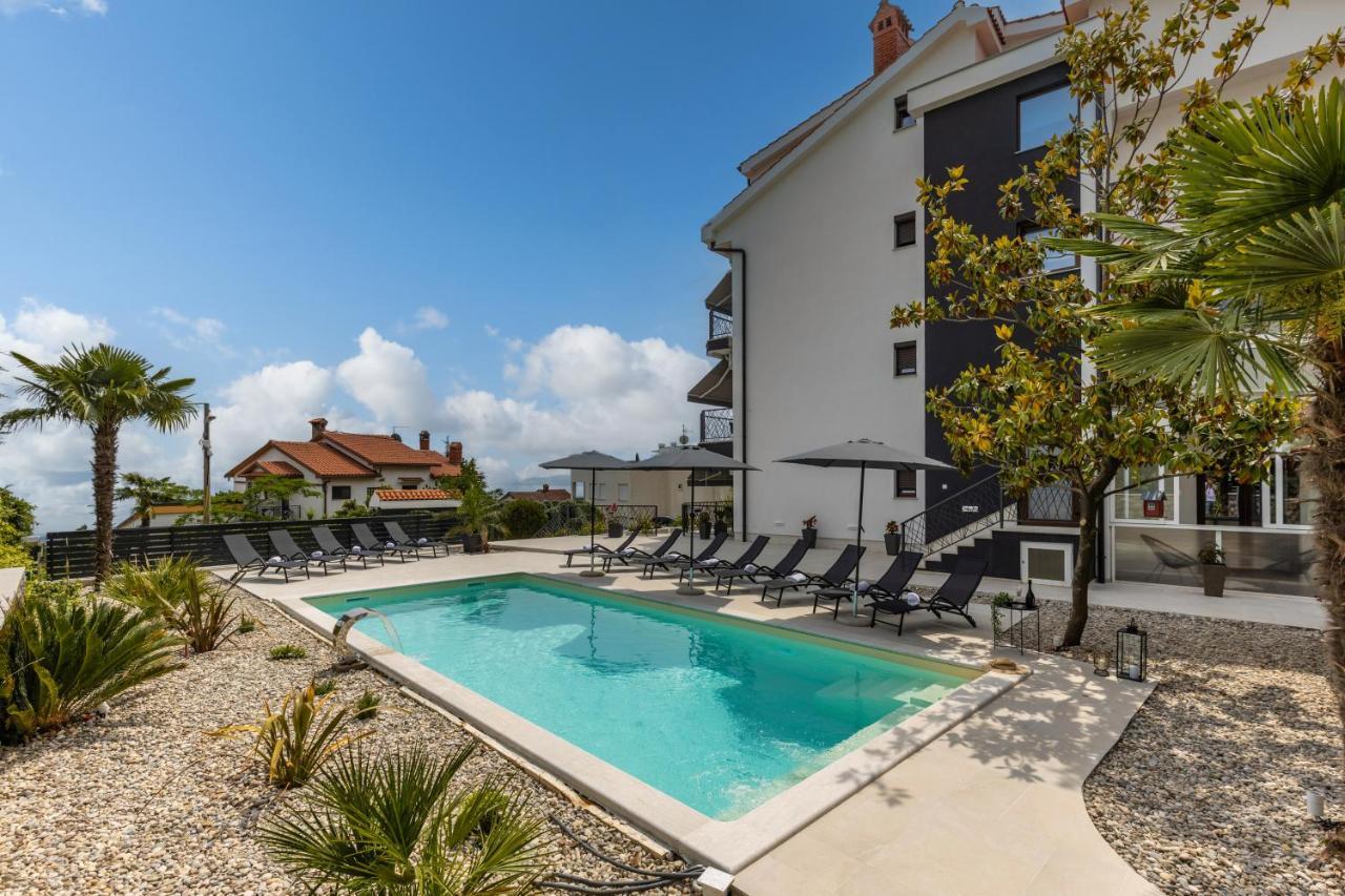 Villa Adriatic, Apartment Enio With Swimming Pool, Panoramic Sew View, Free Parking Ičići Εξωτερικό φωτογραφία